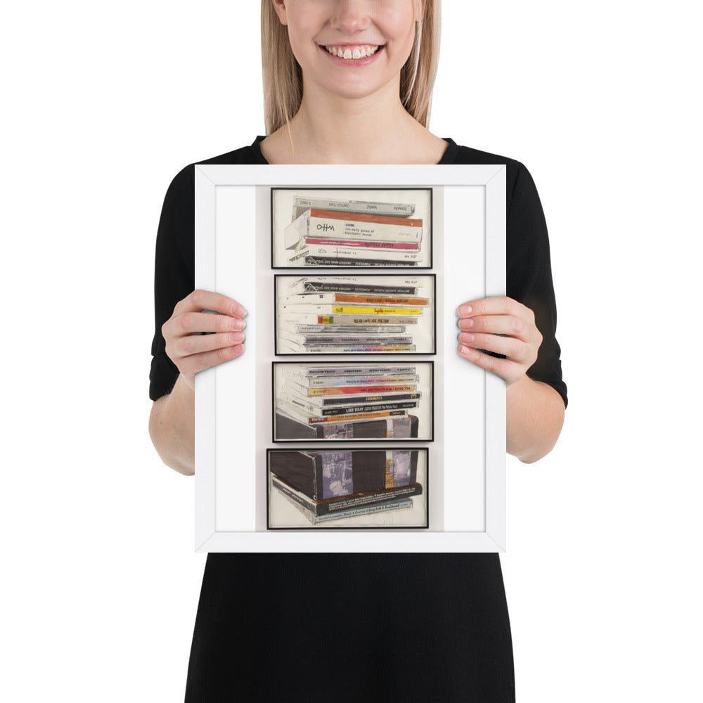 Mullerpile by Dave Muller, Framed poster