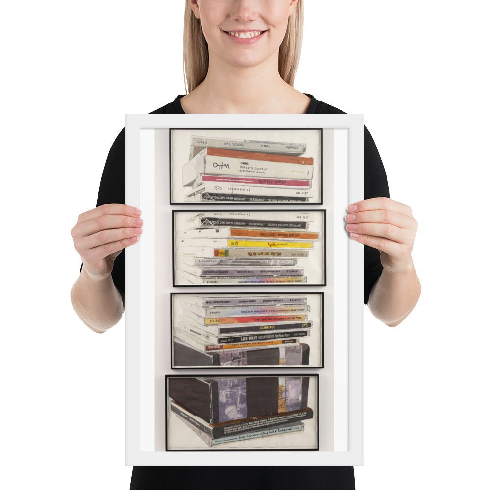Mullerpile by Dave Muller, Framed poster