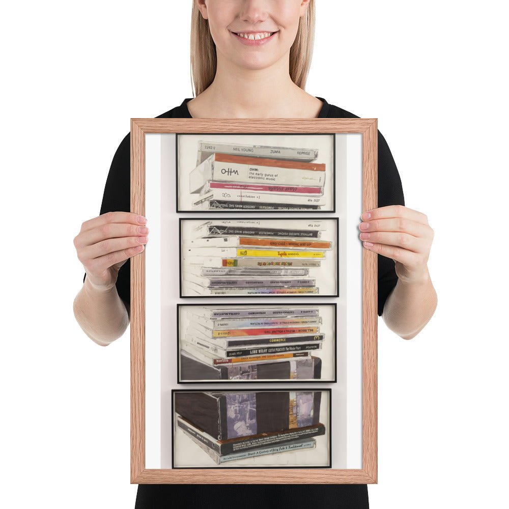 Mullerpile by Dave Muller, Framed poster