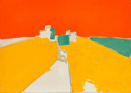 Agrigente (Sicily, Italy), 1953 – Abstract Landscape- Seascape by Nicolas de Staël