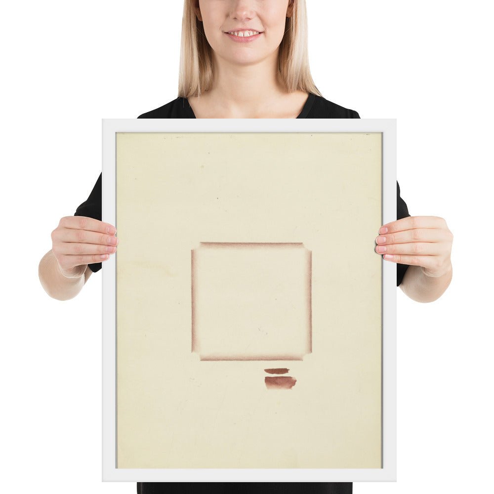 No. 37 Brown Square I by Richard Tuttle, Framed poster