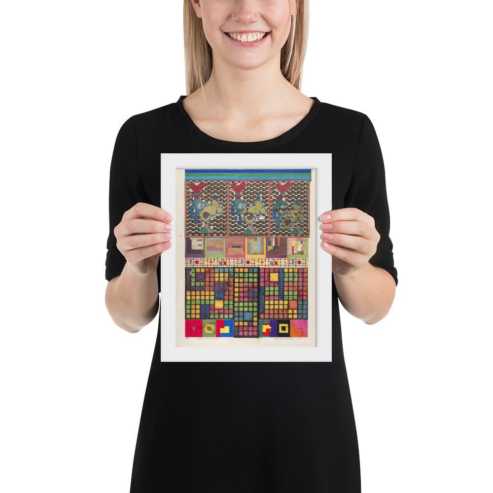 No 4 Protocol-Sentences, collage study for Universal Electronic Vacuum by Eduardo Paolozzi, Framed poster