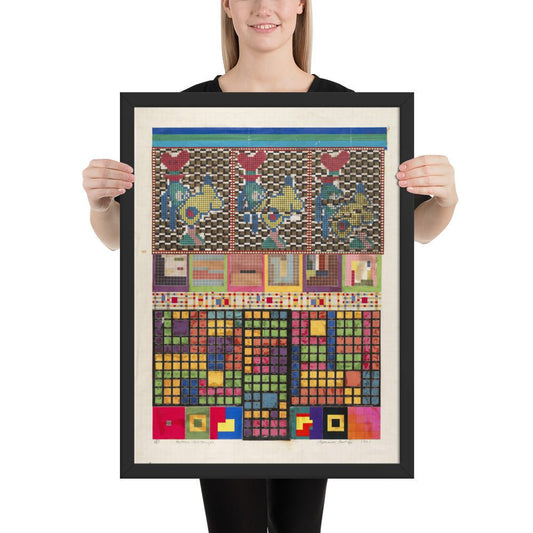 No 4 Protocol-Sentences, collage study for Universal Electronic Vacuum by Eduardo Paolozzi, Framed poster