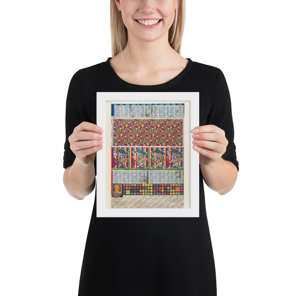 No 9 883 Whipped Cream, A Taste of Honey, Peanuts, Lemon Tree and Others, collage study for Universal Electronic Vacuum by Eduardo Paolozzi, Framed poster