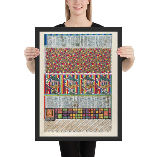 No 9 883 Whipped Cream, A Taste of Honey, Peanuts, Lemon Tree and Others, collage study for Universal Electronic Vacuum by Eduardo Paolozzi, Framed poster