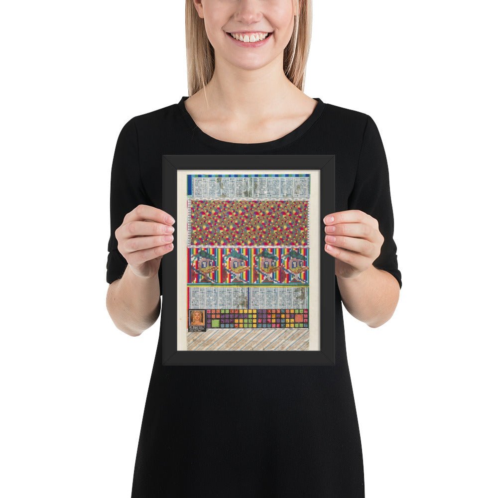 No 9 883 Whipped Cream, A Taste of Honey, Peanuts, Lemon Tree and Others, collage study for Universal Electronic Vacuum by Eduardo Paolozzi, Framed poster