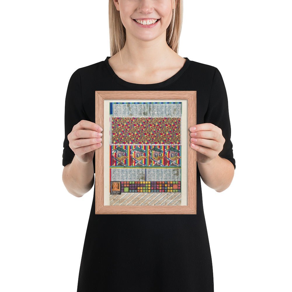 No 9 883 Whipped Cream, A Taste of Honey, Peanuts, Lemon Tree and Others, collage study for Universal Electronic Vacuum by Eduardo Paolozzi, Framed poster