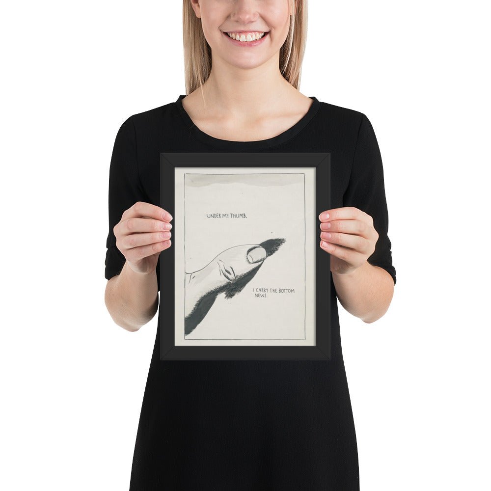 No Title by Raymond Pettibon, Framed poster
