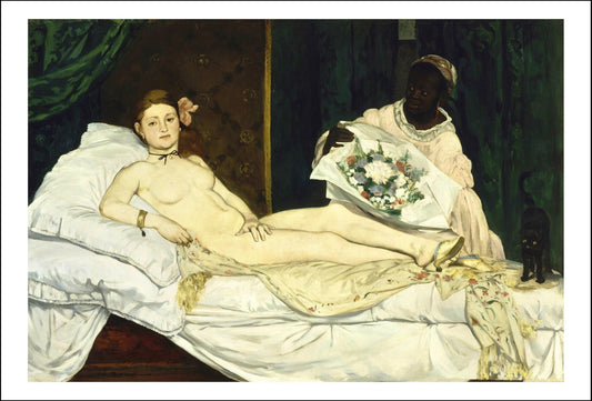 Olympia by Edouard Manet, vintage art, modern poster print