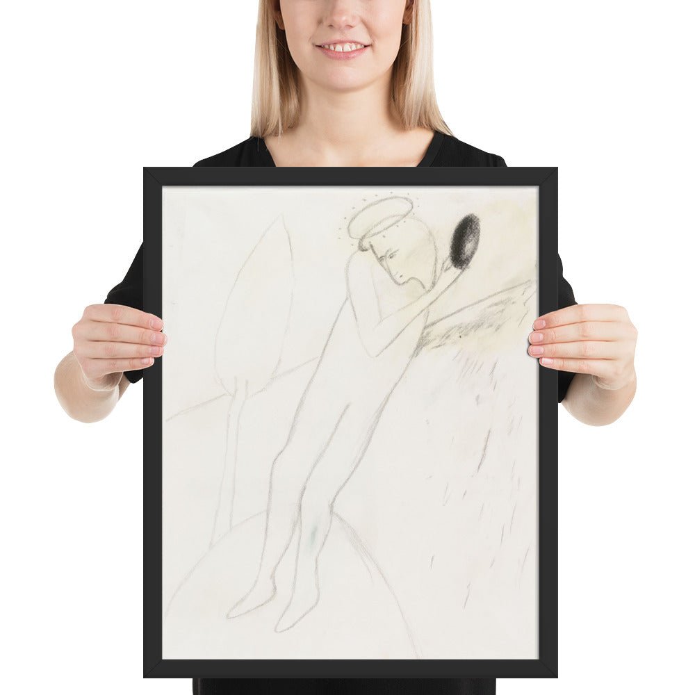 Palla-Santa by Enzo Cucchi, Framed poster