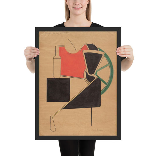 Pompe à combustible by Francis Picabia, Framed poster