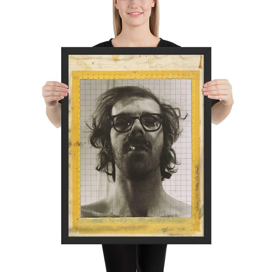 Portrait by Chuck Close - Study for Self, Framed poster