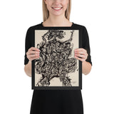 Corps de Dame v2 by Jean Dubuffet, Framed poster