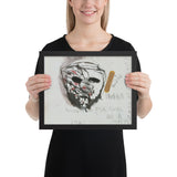 Study for The Car Crash Band Aid, Possible Mask for Girl as a Man by Jim Dine, Framed poster