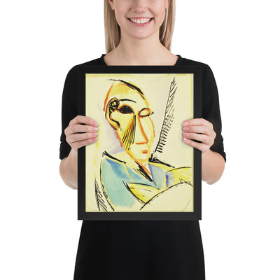 Head of the Medical Student by Pablo Picasso, Framed poster