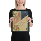 Portrait of Jacob Meyer de Haan by Paul Gauguin, Framed poster