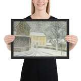 Halstead Road in the Snow by Eric Ravilious, Framed poster