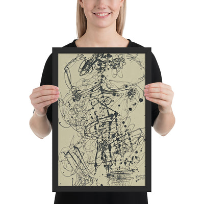 Corps de Dame by Jean Dubuffet, Framed poster