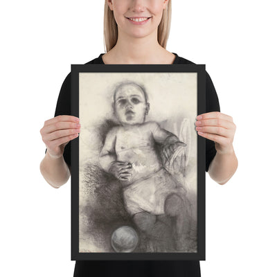 Third Baby Drawing by Jim Dine, Framed poster