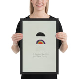 Three Rainbows for Core by Jim Dine, Framed poster