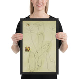 Drawing - Collage by Joan Miró, Framed poster