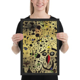 The Beautiful Bird Revealing the Unknown to a Pair of Lovers by Joan Miró, Framed poster