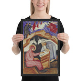 The Nativity, for Liturgy by Natalia Goncharova, Framed poster