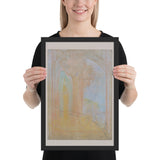 Virgin under the Arch by Odilon Redon, Framed poster