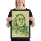 Hugo Erfurth by Oskar Kokoschka, Framed poster