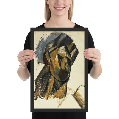 Head of a Woman by Pablo Picasso, Framed poster