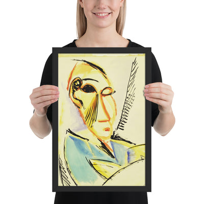 Head of the Medical Student by Pablo Picasso, Framed poster