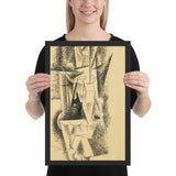 Nude Woman, Standing by Pablo Picasso, Framed poster