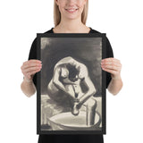 Woman Washing Her Feet by Pablo Picasso, Framed poster