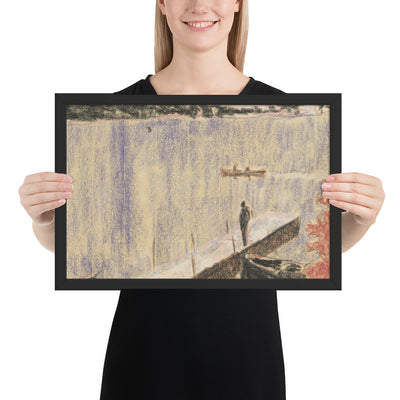 Jetty by Peter Doig, Framed poster