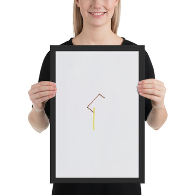 57 Center-Point Drawing by Richard Tuttle, Framed poster