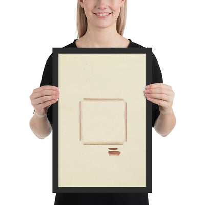 No. 37 Brown Square I by Richard Tuttle, Framed poster