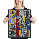 Study for Cinematic Mural, Study II by Fernand Léger, Framed poster