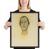 Portrait of Dorothy Schubart by Georgia O'Keeffe, Framed poster