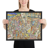 Bon Marché II by Jean Dubuffet, Framed poster