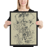 Corps de Dame by Jean Dubuffet, Framed poster