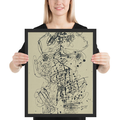 Corps de Dame by Jean Dubuffet, Framed poster