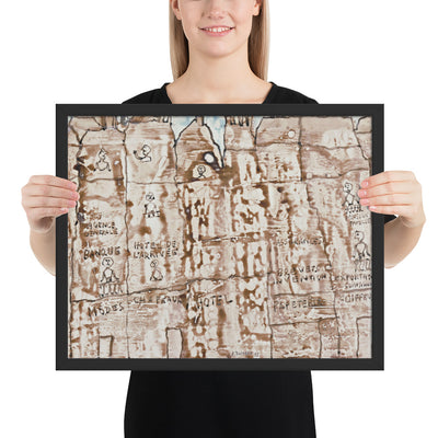 Facade by Jean Dubuffet, Framed poster