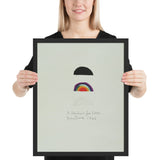 Three Rainbows for Core by Jim Dine, Framed poster