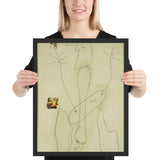 Drawing - Collage by Joan Miró, Framed poster