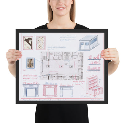 Rescue Archaeology - A Project for the Museum of Modern Art by Mark Dion, Framed poster