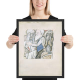 The Return of the Prodigal Son by Max Beckmann, Framed poster