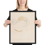 Profile of a Woman by Odilon Redon, Framed poster