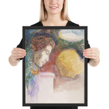 The Blessing by Odilon Redon, Framed poster