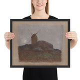 Windmill by Odilon Redon, Framed poster