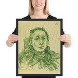 Hugo Erfurth by Oskar Kokoschka, Framed poster